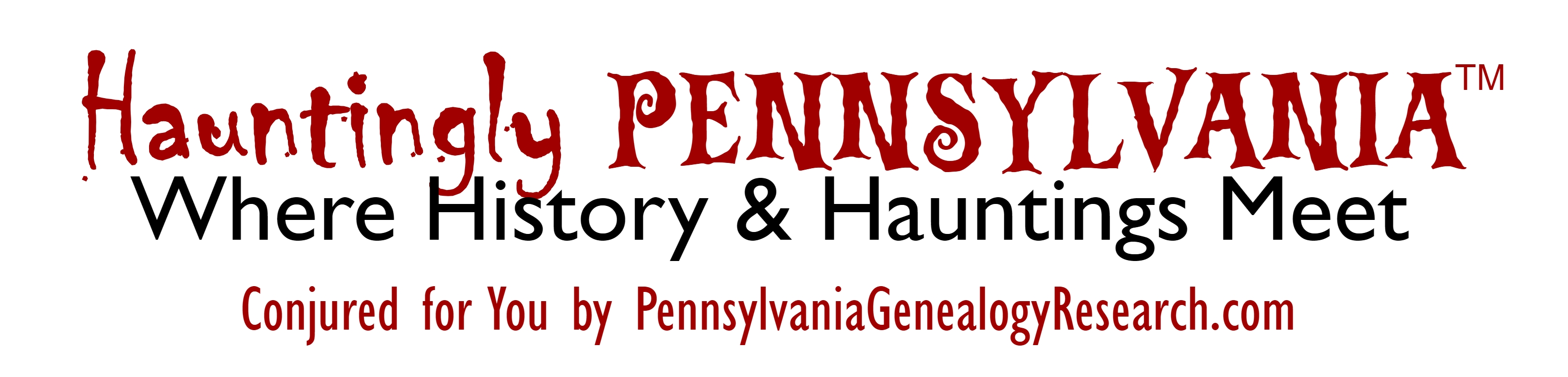 Hauntingly PENNSYLVANIA%trade; Logo